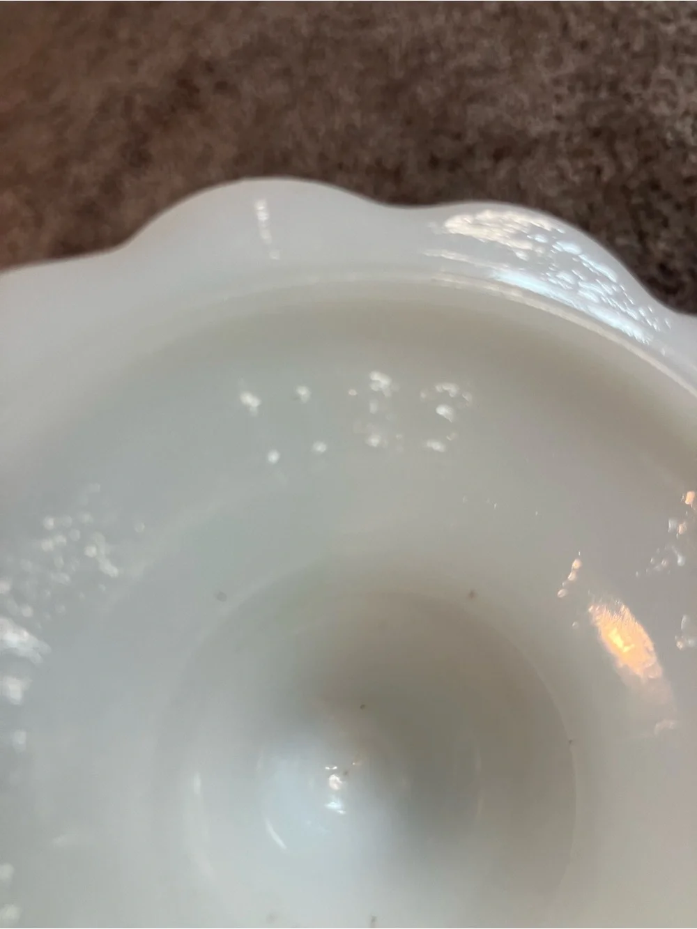 Vintage NAPCO Milk Glass Compote Pedestal Bowl 1185 Cleveland USA